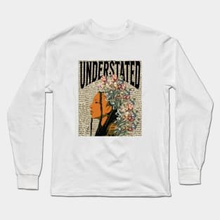 Boho Chic Woman with Dreadlocks | Understated Design Long Sleeve T-Shirt